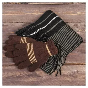 Подарочный набор "Любимому сыну": шарф, перчаткки