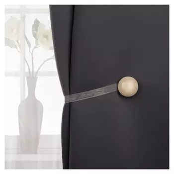 Подхват для штор, D = 4 см, цвет молочный