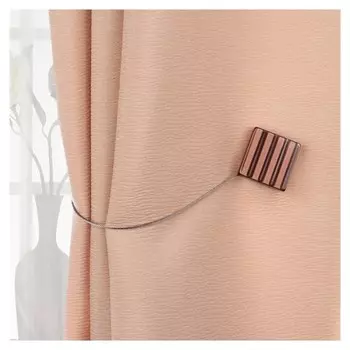 Подхват для штор «Круг и квадрат», 4 × 4 см, цвет коричневый