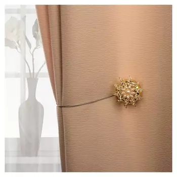 Подхват для штор «Солнечный цветок», D = 5,5 см, цвет золотой