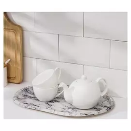 Поднос овальный «Симпл», 34×24×1 см, рисунок