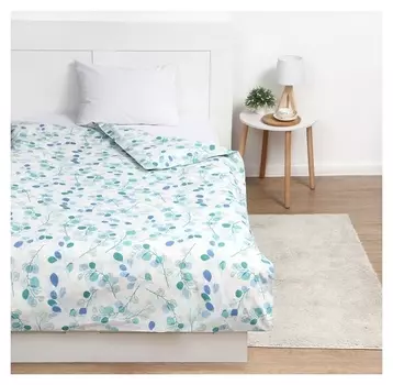 Пододеяльник 1,5 сп экономь и Я "Эвкалипт" цвет синий 147х210±3, 100% хлопок, бязь, 120 гр/м2