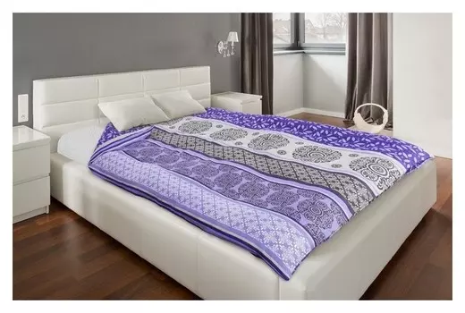 Пододеяльник 1,5 сп экономь и Я «Нежность» 147х210±3, цвет фиолетовый, бязь,100гр/м2