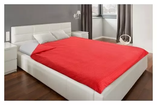 Пододеяльник «Этель» 145х210 см, цвет красный, сатин, 125 г/м²