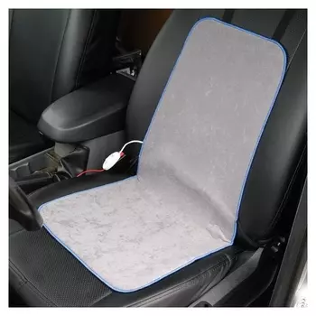 Подогрев сидений Cartage, со спинкой, 2 режима нагрева, 12 В, 30/50 вт,40х80 см, греющий жгут - нити Microheat