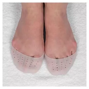 Подследники на пальцы, дышащие, силиконовые, 9 × 9 см, пара, цвет белый