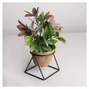 Подставка для цветов "Геометрика", цвет чёрный