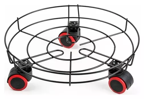 Подставка для цветов на колесиках 34×34×10 см