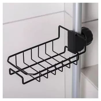 Подставка для губок 23×10,5×6,5 см, цвет чёрный