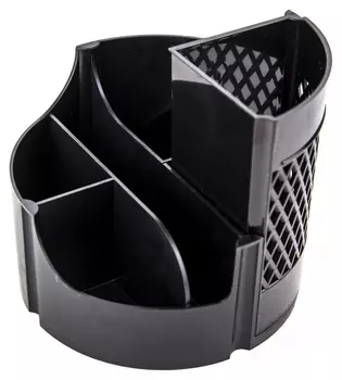 Подставка для канцелярских мелочей Attache Office 6отд вращающаяся черный