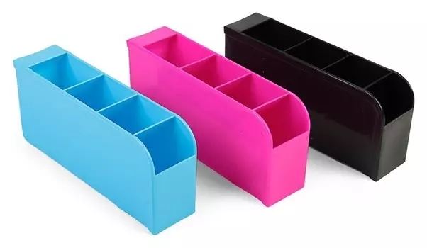 Подставка для пишущих принадлежностей каскад 4 отделения 9х9х20 см