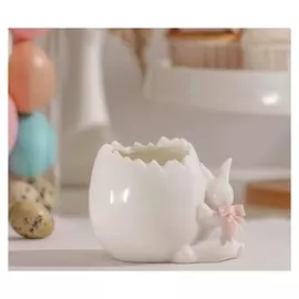 Подставка для яйца «Зайка», 9×6,5×7 см, цвет белый