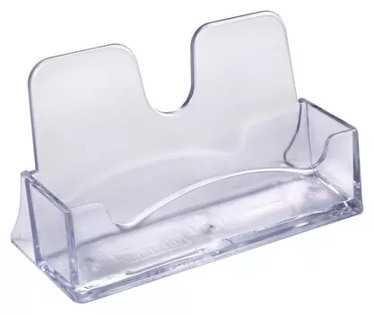 Подставка настольная 100х55х40мм для визиток акрил