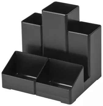 Подставка-органайзер Brauberg-contract, 109х95х101,5 мм, 5 отделений, черная, 230893