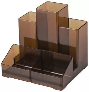 Подставка-органайзер Brauberg-contract, 109х95х101,5 мм, 5 отделений, тонированная, 230994