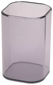 Подставка-органайзер стамм "Визит" (Стакан для ручек), 70х70х100 мм, тонированная серая, сн35