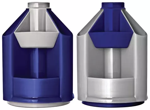 Подставка-органайзер вращающаяся Mini Desk, цвет синий с серым, 10 отделений