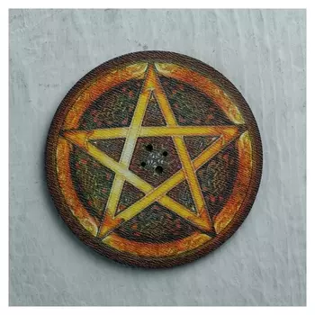 Подставка под благовония Пентаграмма D=6 см