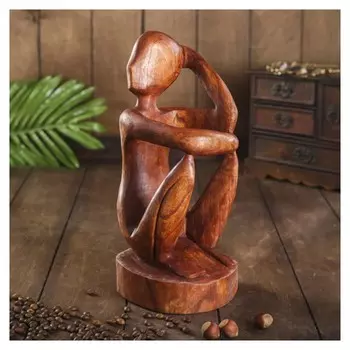 Подставка под бутылку дерево "Мысли" 12х15х30 см