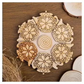 Подставка под горячее «Чайник», D=20 см, можжевельник