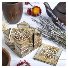 Подставка под горячее "Цветок" (Набор 6 штук) 8,5х9х5,3 см