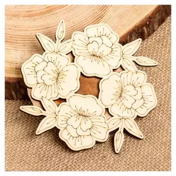 Подставка под горячее "Маки", 12х12см, можжевельник