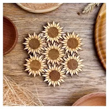 Подставка под горячее «Подсолнух», D=11 см, можжевельник