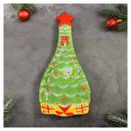 Подставка под ложку доляна «Ёлочка», 25×11×2,3 см