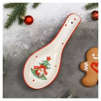 Подставка под ложку доляна «Новогодние помощники», 26×10×2,8 см
