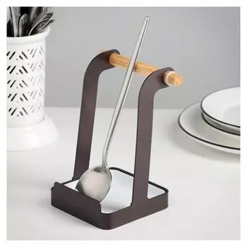 Подставка под ложку "Лофт", цвет коричневый