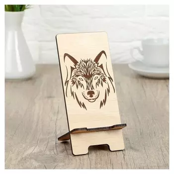 Подставка под телефон «Волк», 7×8×15 см