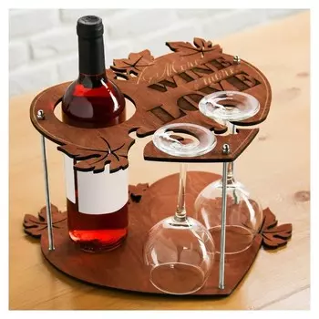 Подставка под вино и бокалы "Wine Love"