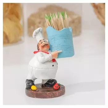 Подставка под зубочистки «Музыкальный повар», 8×6×11 см