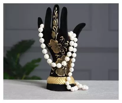 Подставка "Рука", для колец и бижутерии, цвет черный, 21 см