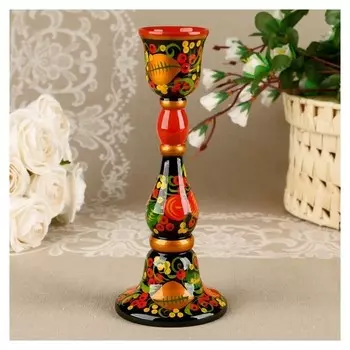 Подсвечник, 20х8 см, хохлома