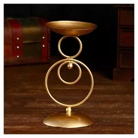 Подсвечник "Арне" металл. 10х10х20 см