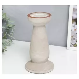 Подсвечник цемент на 1 свечу "Индустриальный. классическая форма" 20,5х11х11 см