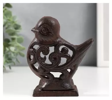 Подсвечник чугун на 1 свечу "Птица" 11х9,5х6,5 см