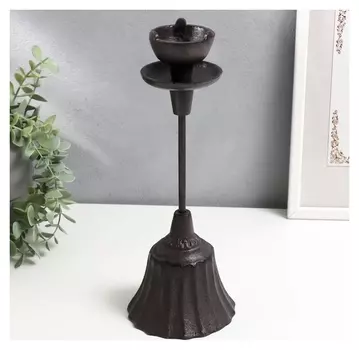 Подсвечник чугун на 1 свечу "Рим" 30,5х11,8х11,8 см