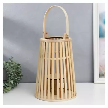 Подсвечник дерево на 1 свечу "Экология" 31х22х22 см