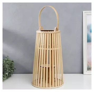 Подсвечник дерево на 1 свечу "Экология" 40х25х25 см