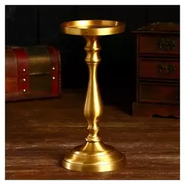 Подсвечник "Гелберт" алюминий 12х12х26 см