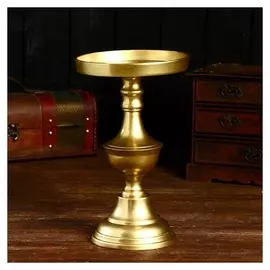 Подсвечник "Генрих" алюминий 17х17х27 см