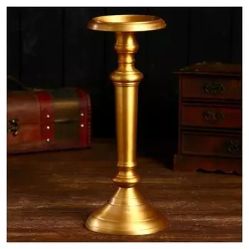 Подсвечник "Герард" алюминий 13х13х33 см