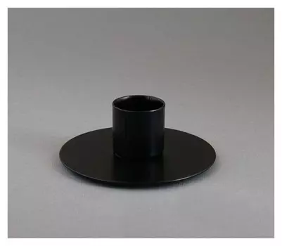 Подсвечник Круг Черный муар