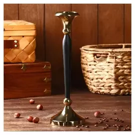 Подсвечник "Лучиано" алюминий, 7,5х7,5х33 см