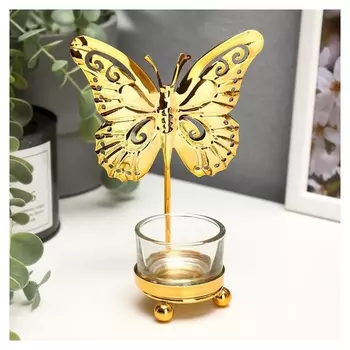 Подсвечник на 1 свечу Бабочка 13х11х6,7 см