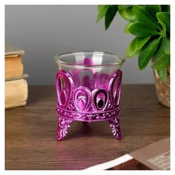 Подсвечник на 1 свечу "Капельки" 7х6х6 см