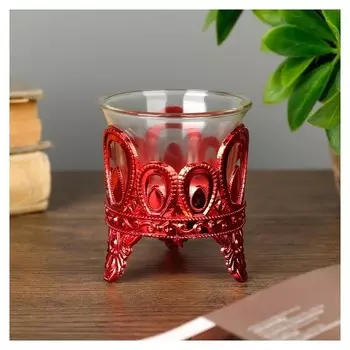 Подсвечник на 1 свечу "Капельки" 7х6х6 см