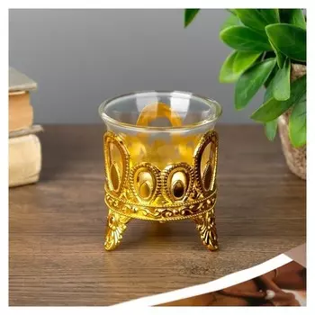 Подсвечник на 1 свечу "Капельки" 7х6х6 см